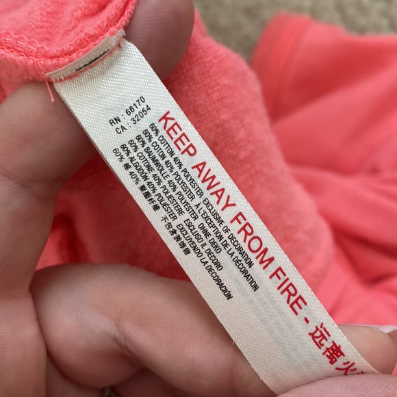 New FP Movement Grand Slam Pink Sweat Shorts Sz Small - Picture 6 of 6